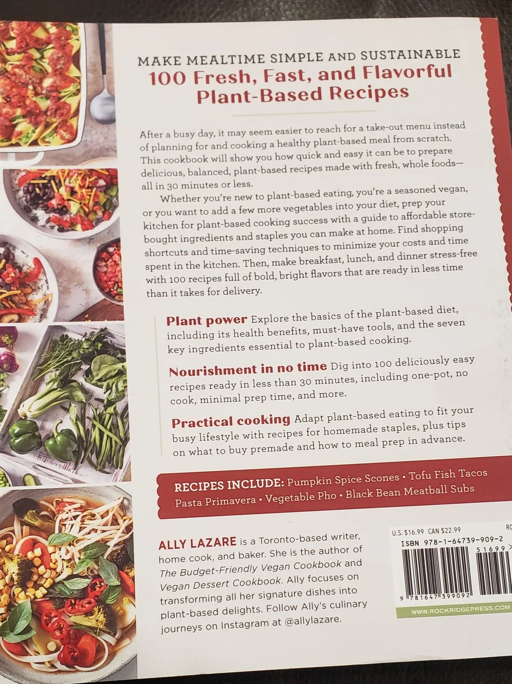 Plant-Based Diet Cookbook - White & Red Cover